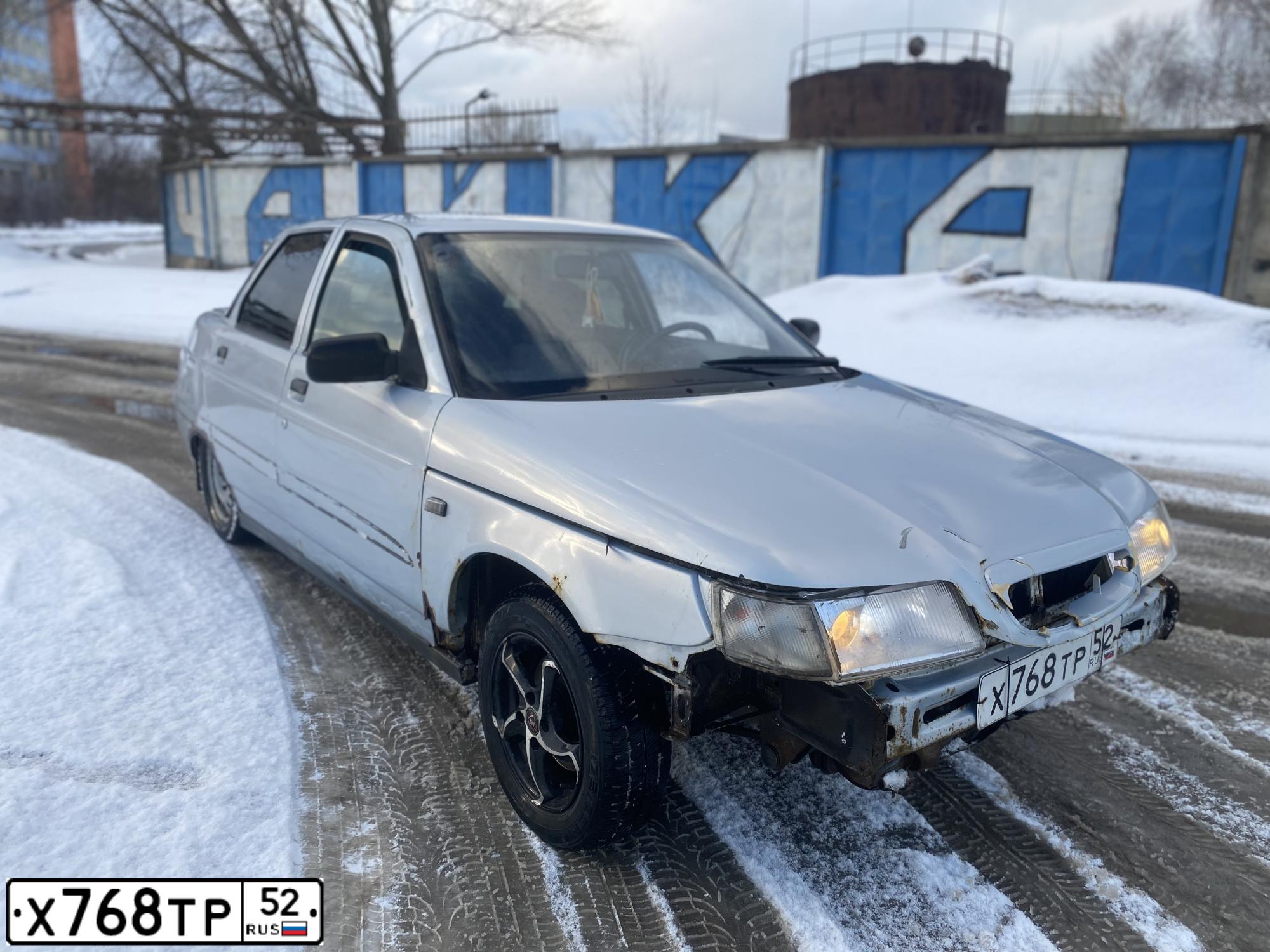 Фото автомобиля LADA 2110, 2005 — госномер Х768ТР52. Цвет: СЕРО-ГОЛУБОЙ