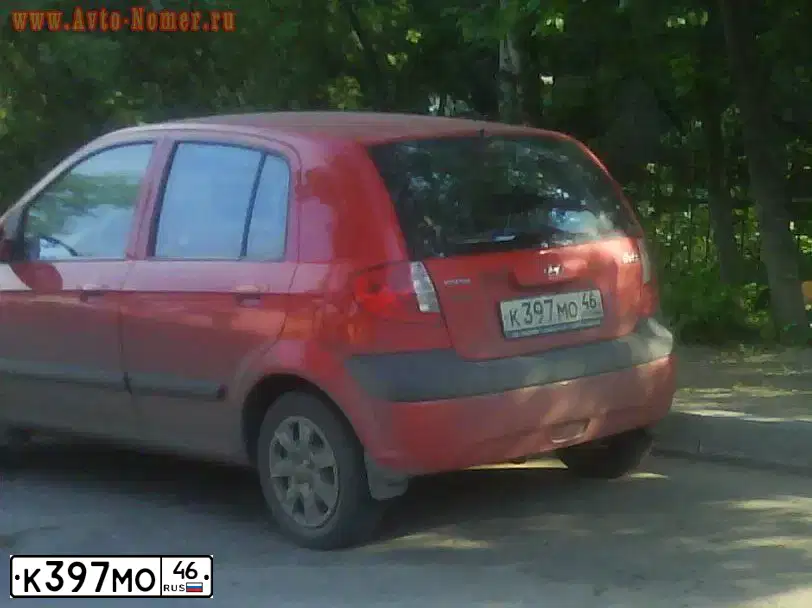 Фото автомобиля HYUNDAI GETZ, 2008 — госномер Р678ВК32. Цвет: КРАСНЫЙ