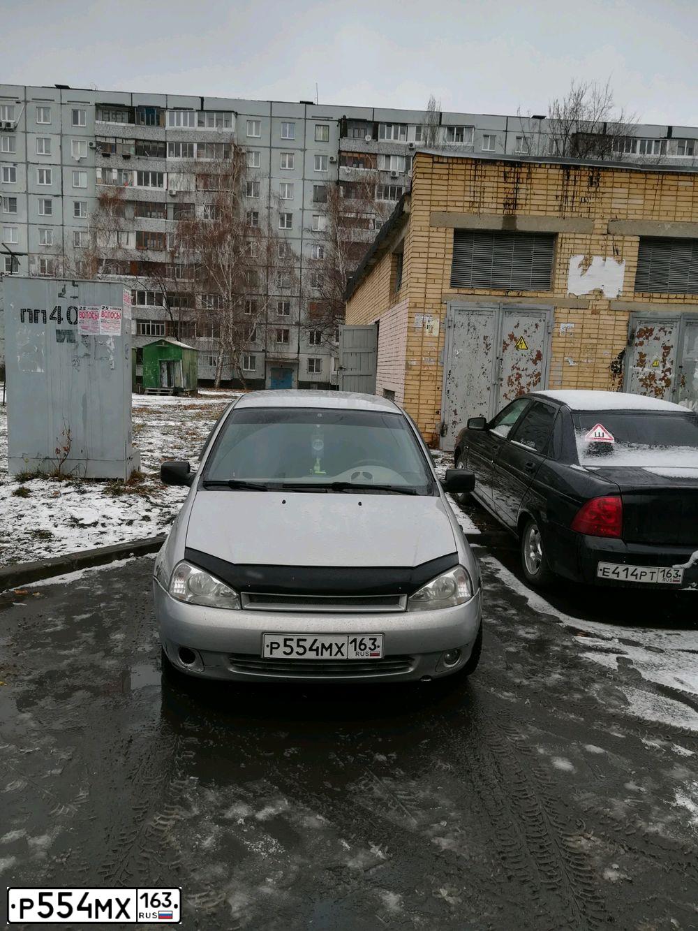 Фото автомобиля LADA 1119 KALINA, 2008 — госномер Р554МХ163. Цвет: СЕРЕБРИСТЫЙ