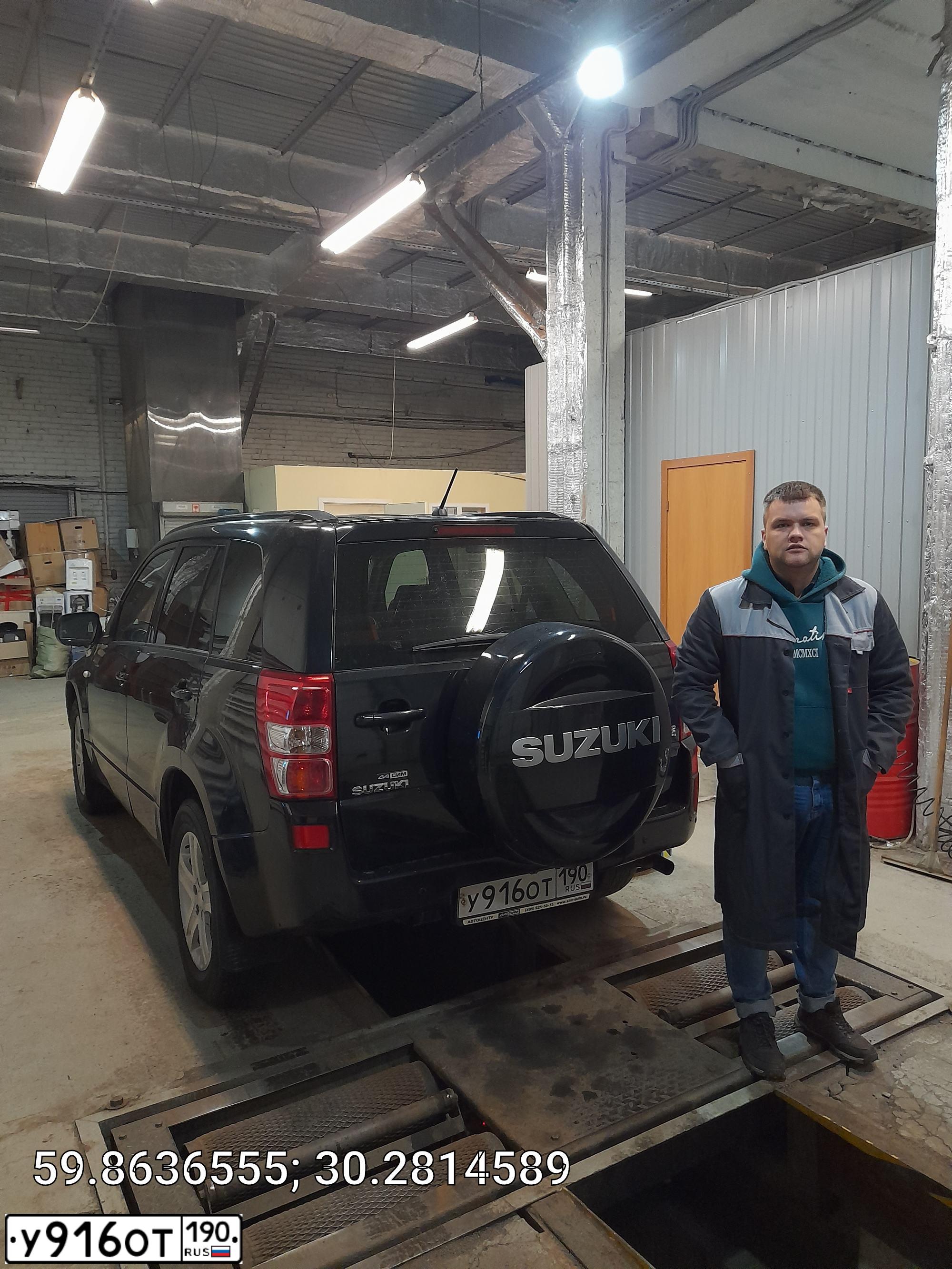 Фото автомобиля SUZUKI /GRAND/ VITARA, 2006 — госномер К142КМ147. Цвет: ЧЕРНЫЙ