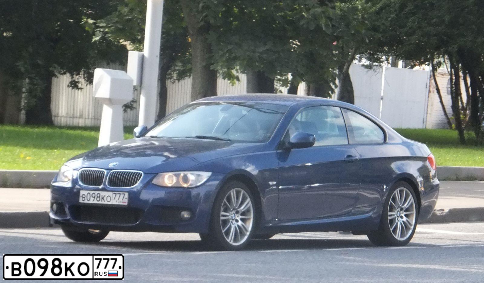 Фото автомобиля BMW SERIE 3, 2011 — госномер В098КО777