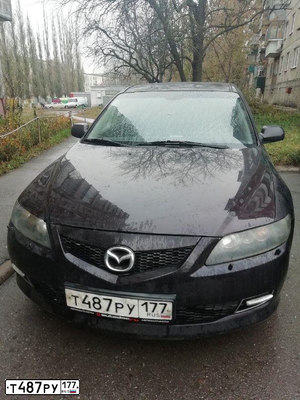 Фото автомобиля MAZDA 6, 2006 — госномер Х697НК136. Цвет: ВИШНЕВЫЙ ТЕМНЫЙ