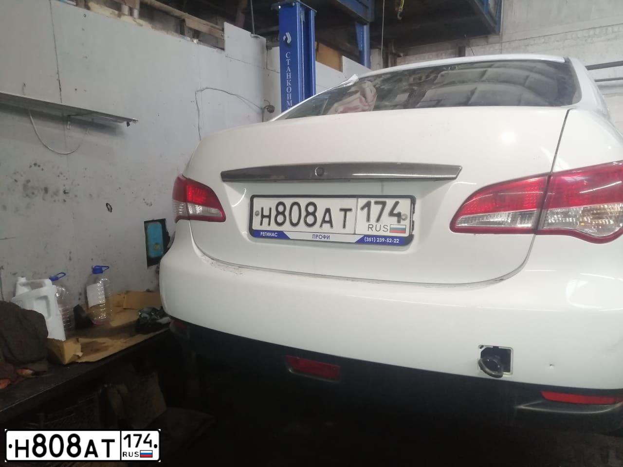 Фото автомобиля NISSAN ALMERA /AVTOVAZ/, 2014 — госномер О975ЕМ774. Цвет: Белый