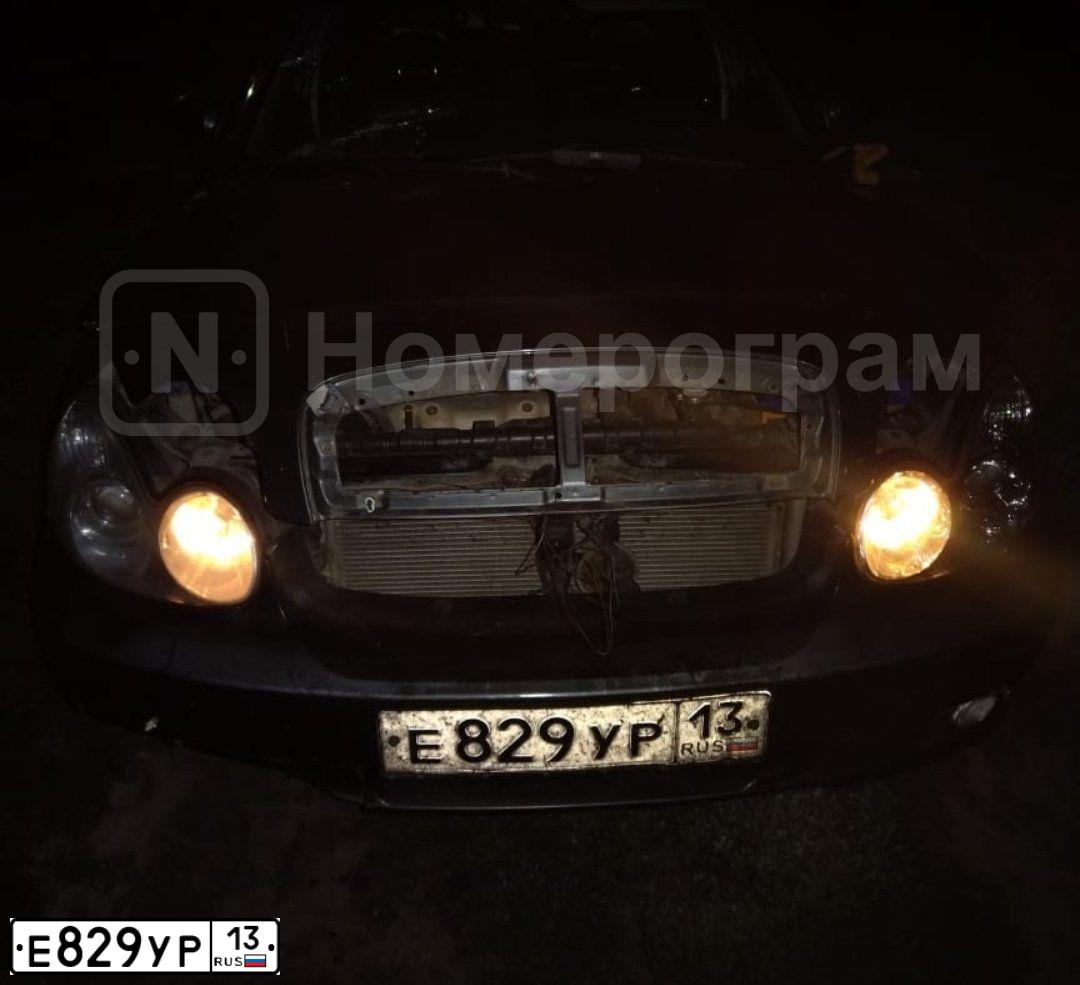 Фото автомобиля TAGAZ SONATA, 2008 — госномер Е829УР13. Цвет: ТЕМНО-СЕРЫЙ
