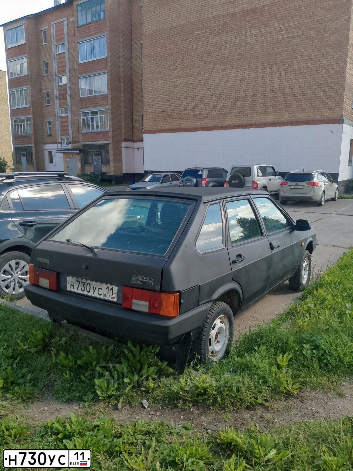 Фото автомобиля LADA 2109 SAMARA, 1994 — госномер Е120УН05. Цвет: ЧЕРНЫЙ