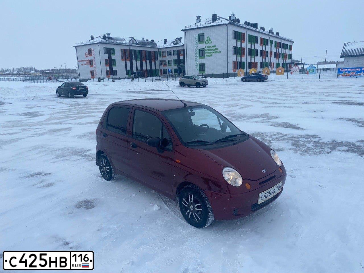 Фото автомобиля DAEWOO MATIZ, 2007 — госномер С715РЕ716. Цвет: БОРДОВЫЙ
