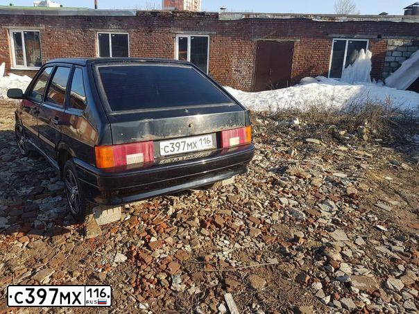 Фото автомобиля LADA 2114, 2013 — госномер У484ОЕ152. Цвет: Сине-Черный