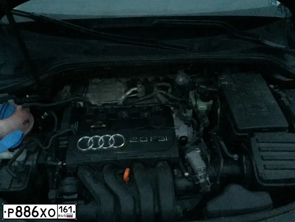 Фото автомобиля AUDI A3, 2007 — госномер О077ВР161. Цвет: ЧЕРНЫЙ