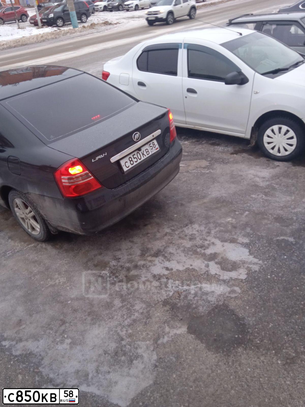 Фото автомобиля LIFAN SOLANO, 2013 — госномер С850КВ58. Цвет: ЧЕРНЫЙ