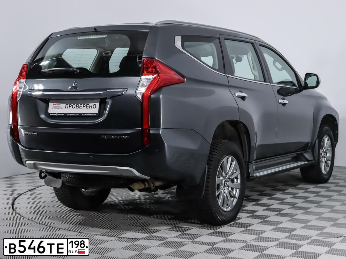 Фото автомобиля MITSUBISHI PAJERO SPORT, 2019 — госномер А217СХ147. Цвет: СЕРЫЙ