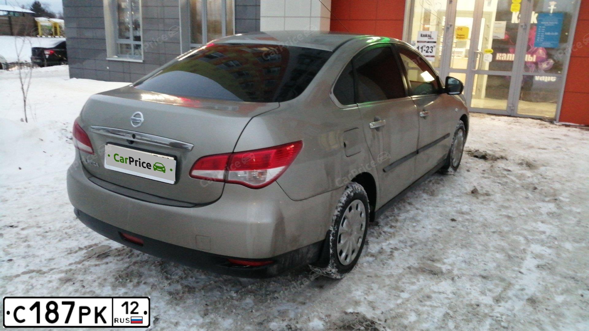Фото автомобиля NISSAN ALMERA /AVTOVAZ/, 2016 — госномер С187РК12. Цвет: СЕРО-БЕЖЕВЫЙ