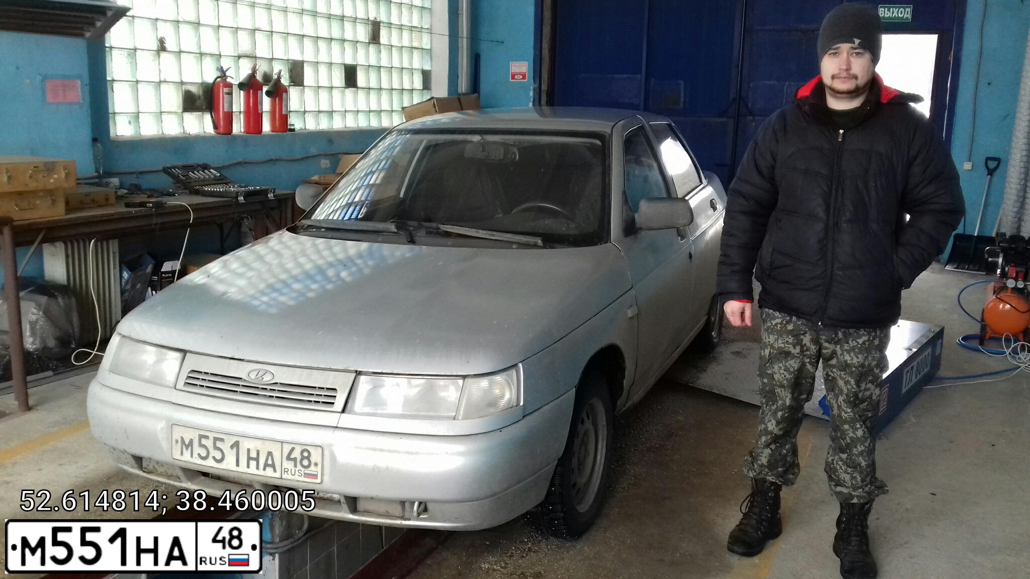 Фото автомобиля BOGDAN 2110/2111, 2010 — госномер М551НА48. Цвет: Серебристый