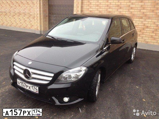 Фото автомобиля MERCEDES B-KLASSE, 2013 — госномер А157РХ174. Цвет: ЧЕРНЫЙ