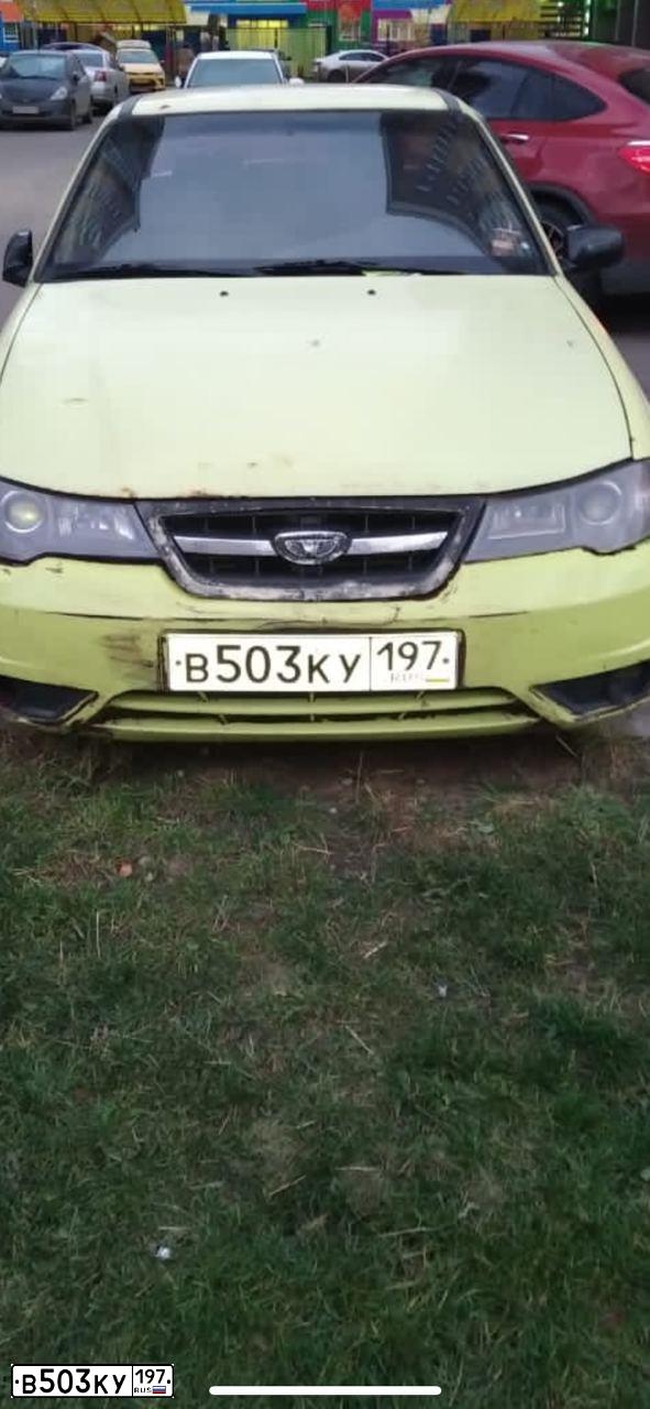 Фото автомобиля DAEWOO NEXIA, 2009 — госномер В503КУ197. Цвет: ЖЕЛТЫЙ