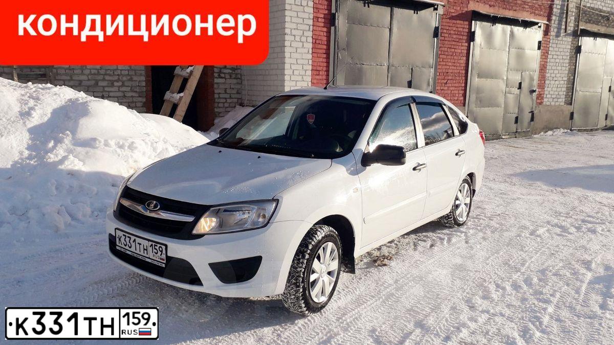 Фото автомобиля LADA 2191 GRANTA, 2017 — госномер К331ТН159. Цвет: Белый