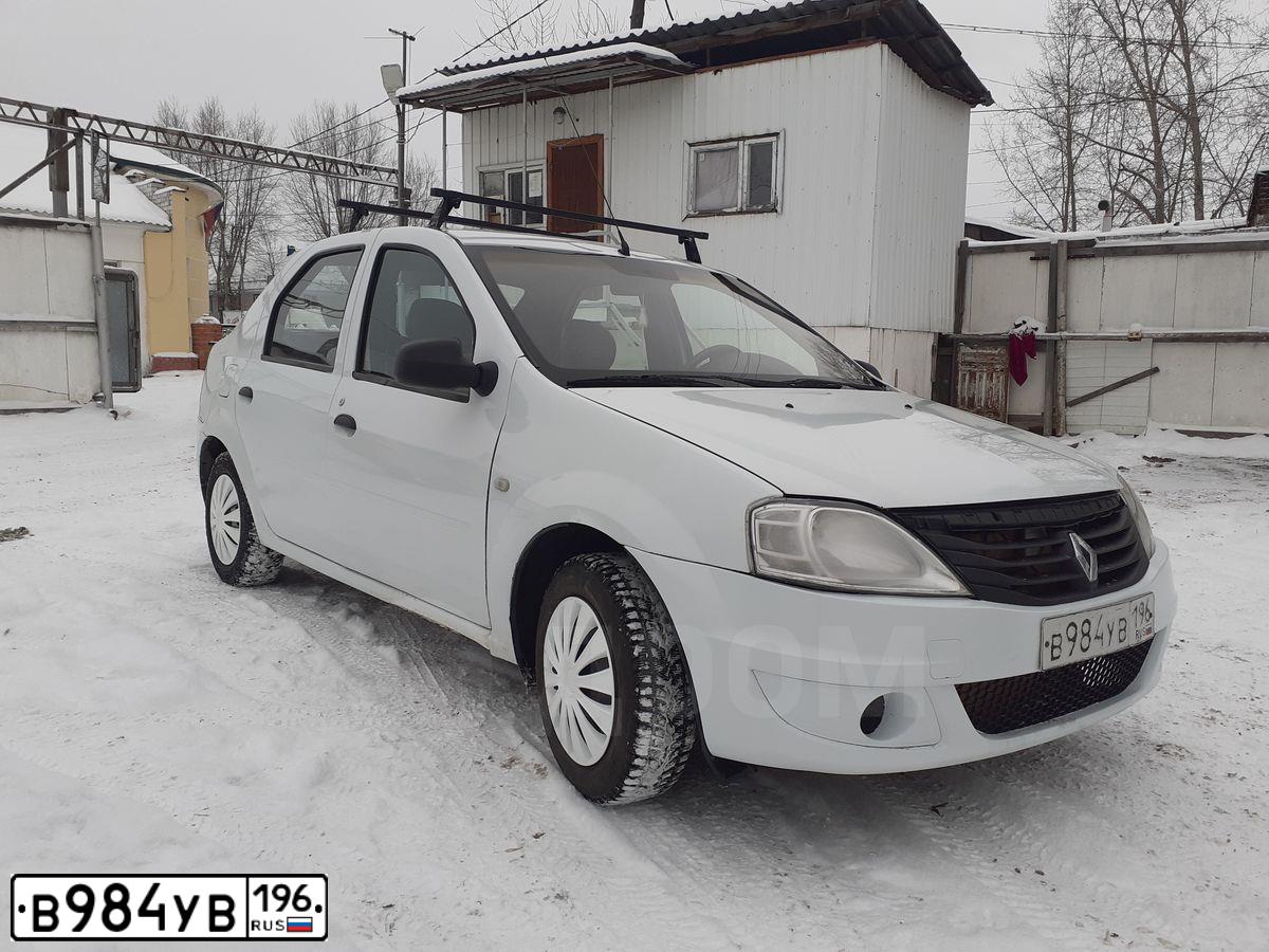 Фото автомобиля RENAULT LOGAN, 2015 — госномер С659СУ72. Цвет: Белый