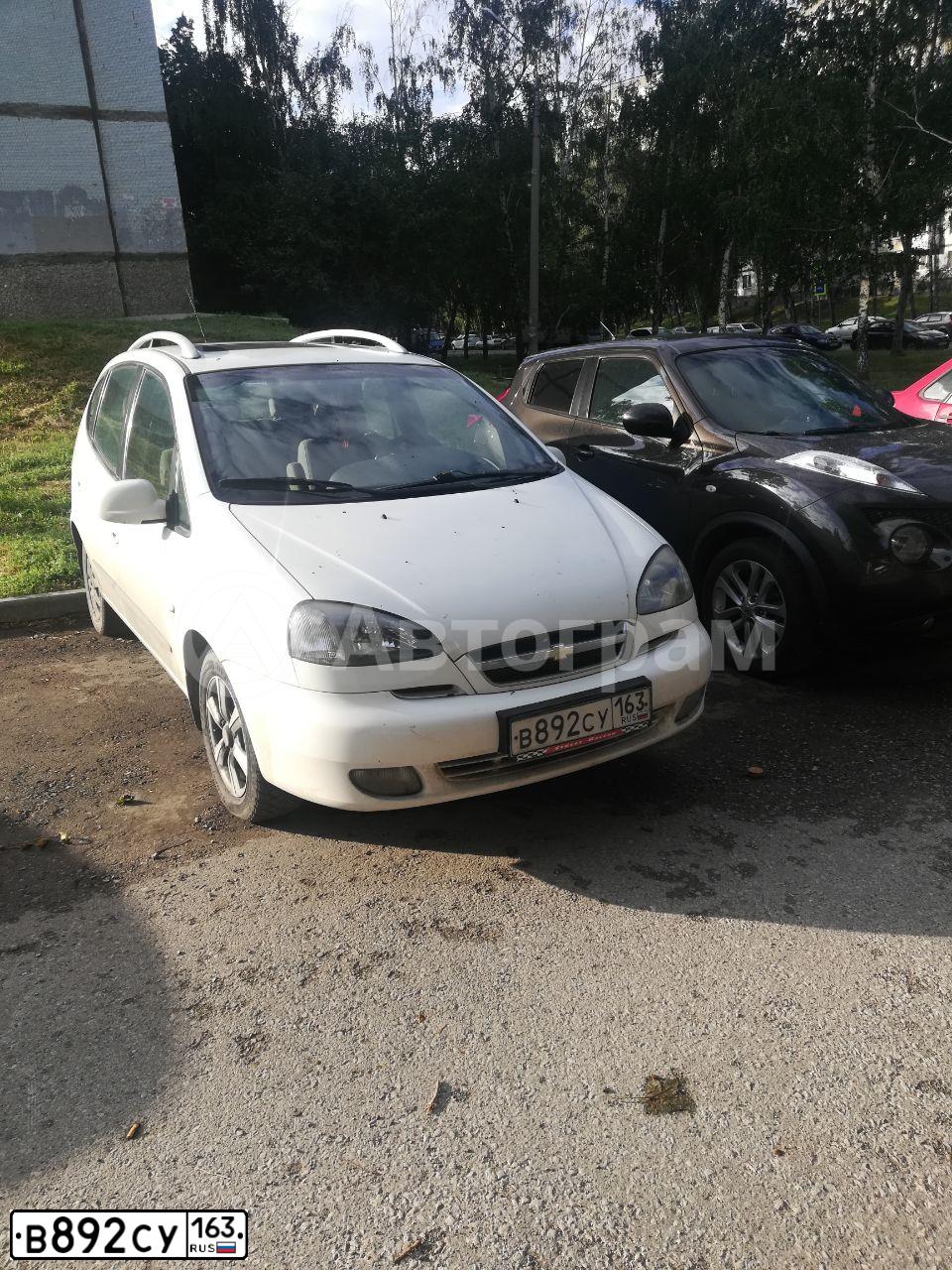 Фото автомобиля CHEVROLET REZZO, 2007 — госномер В892СУ163. Цвет: БЕЛЫЙ