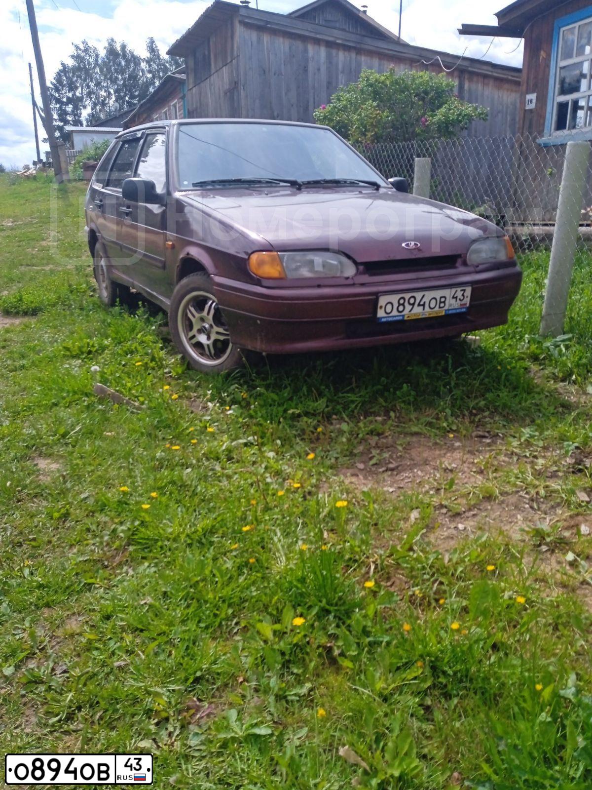 Фото автомобиля LADA 2114 SAMARA, 2012 — госномер О894ОВ43. Цвет: ТЕМНО-ВИШНЕВЫЙ