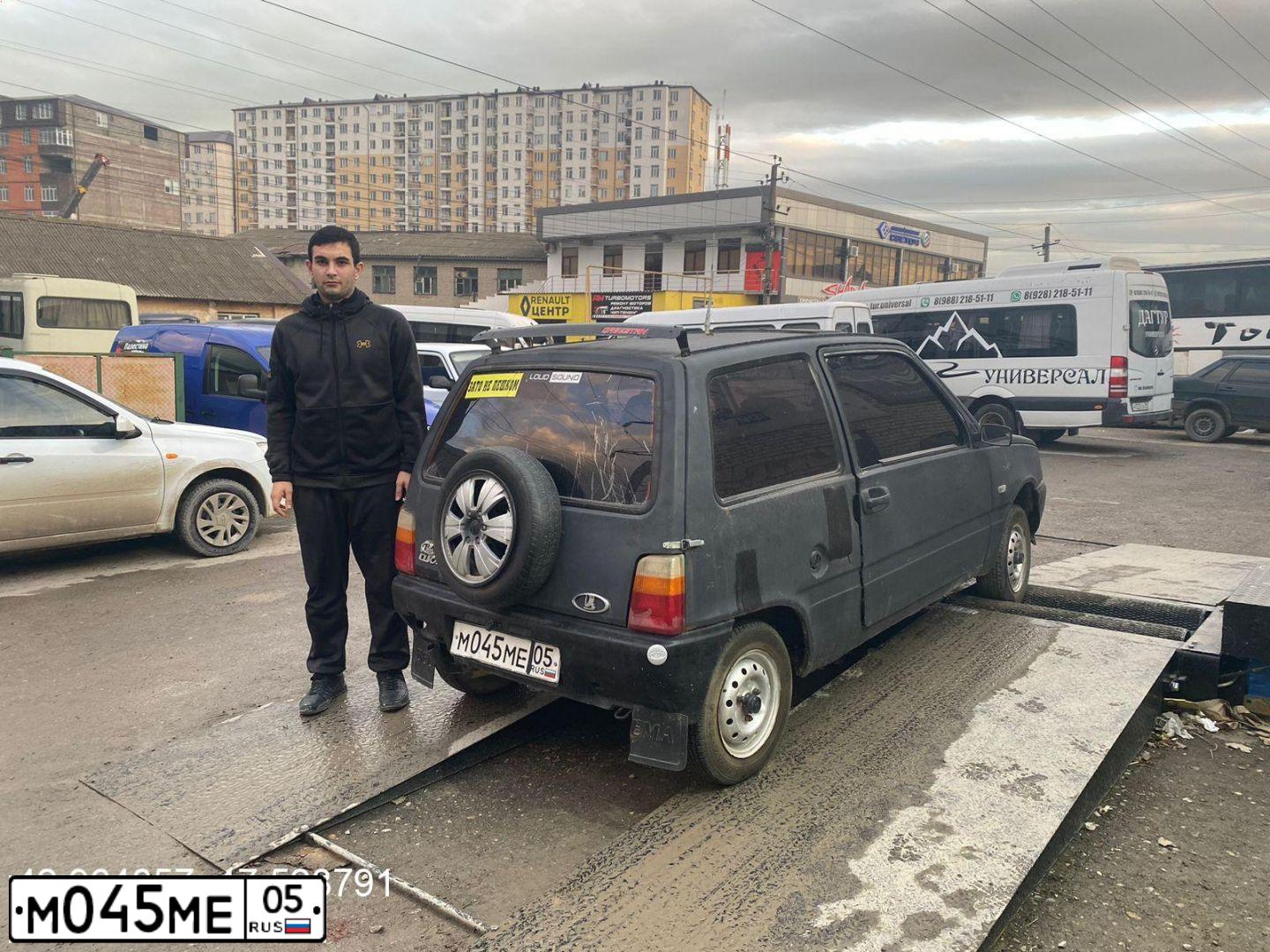 Фото автомобиля SEAZ OKA, 2004 — госномер Х330МА05. Цвет: ЧЕРНЫЙ
