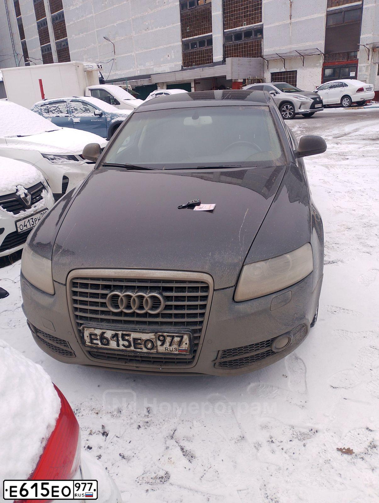 Фото автомобиля AUDI A6, 2010 — госномер Е615ЕО977. Цвет: ЧЕРНЫЙ