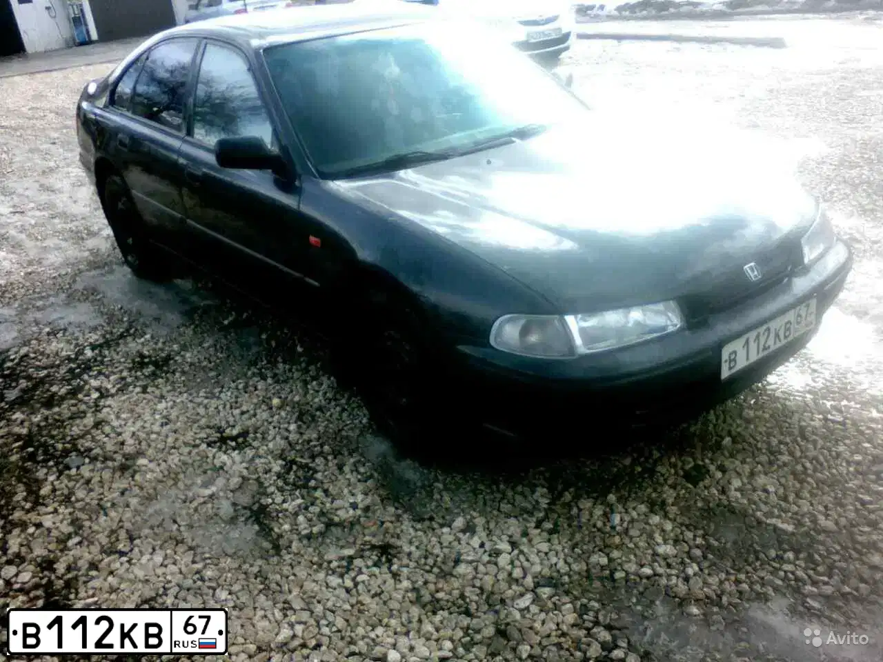 Фото автомобиля HONDA ACCORD, 1994 — госномер В112КВ67. Цвет: ЧЕРНЫЙ