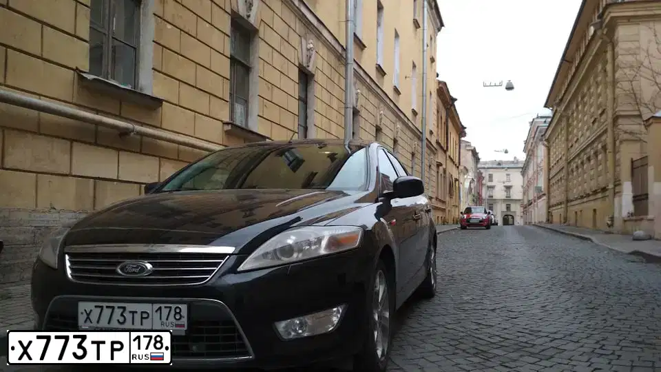 Фото автомобиля FORD MONDEO, 2010 — госномер Т429МУ178. Цвет: ЧЕРНЫЙ