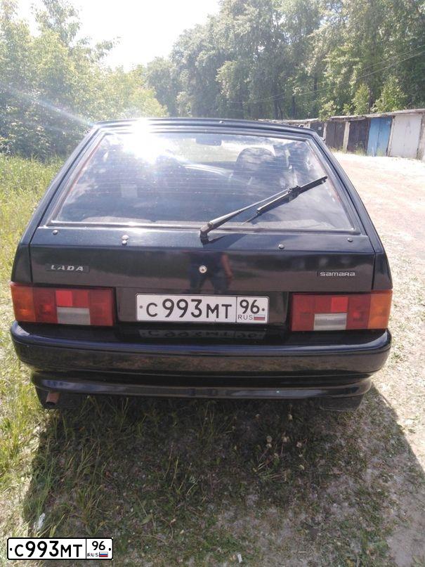 Фото автомобиля LADA 2114 SAMARA, 2006 — госномер С993МТ96. Цвет: ЧЕРНЫЙ