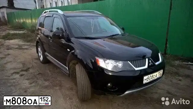 Фото автомобиля MITSUBISHI OUTLANDER, 2008 — госномер А868МН152. Цвет: ЧЕРНЫЙ
