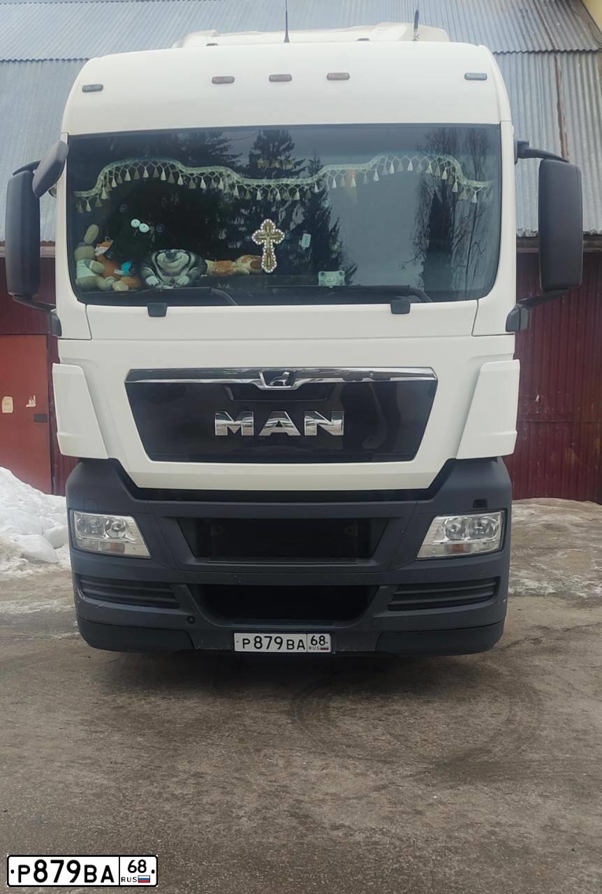 Фото автомобиля MAN TGX 18.400 4X2 BLS, 2019 — госномер Р972УР76. Цвет: Белый