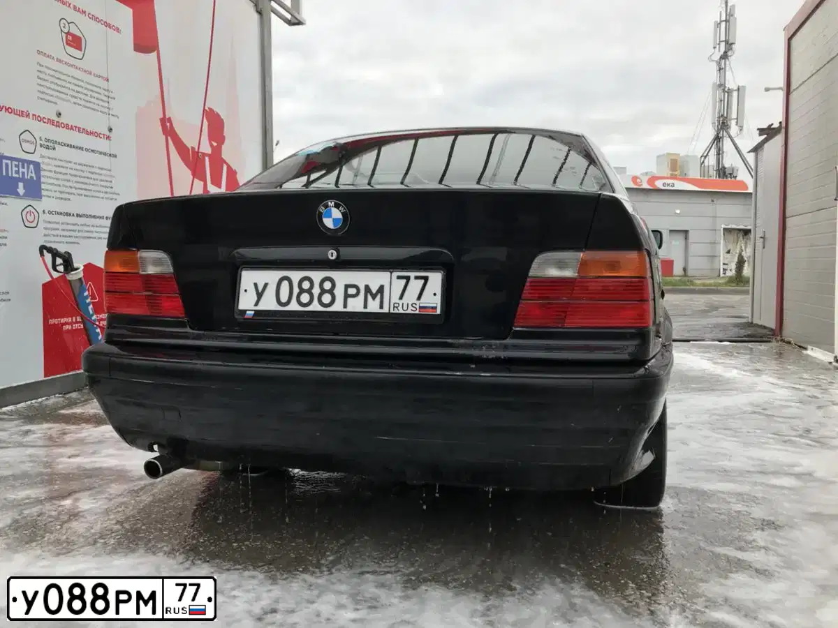 Фото автомобиля BMW SERIE 3, 1997 — госномер С754УК197. Цвет: ЧЕРНЫЙ