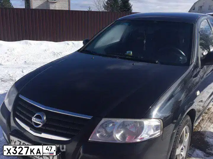 Фото автомобиля NISSAN ALMERA, 2006 — госномер Х327КА47. Цвет: ЧЕРНЫЙ