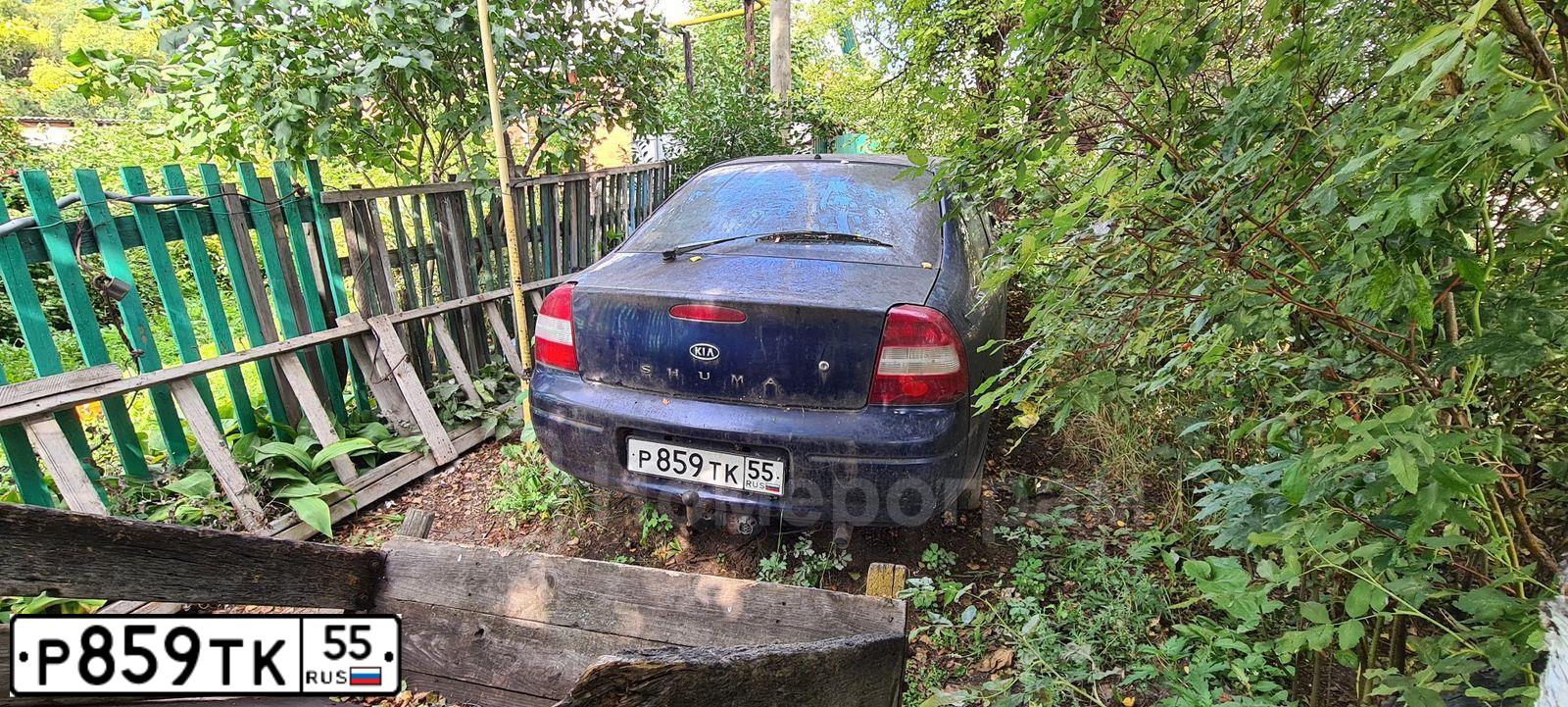 Фото автомобиля KIA SHUMA, 1999 — госномер Р859ТК55. Цвет: СИНИЙ