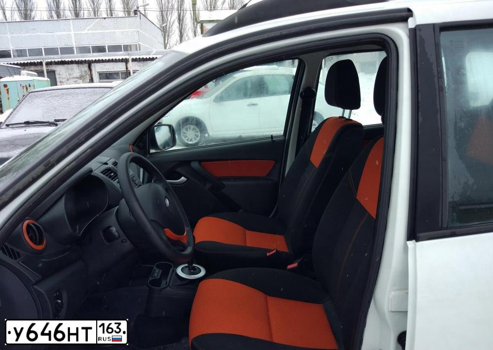 Фото автомобиля LADA 2194 KALINA, 2015 — госномер У646НТ163. Цвет: Белый