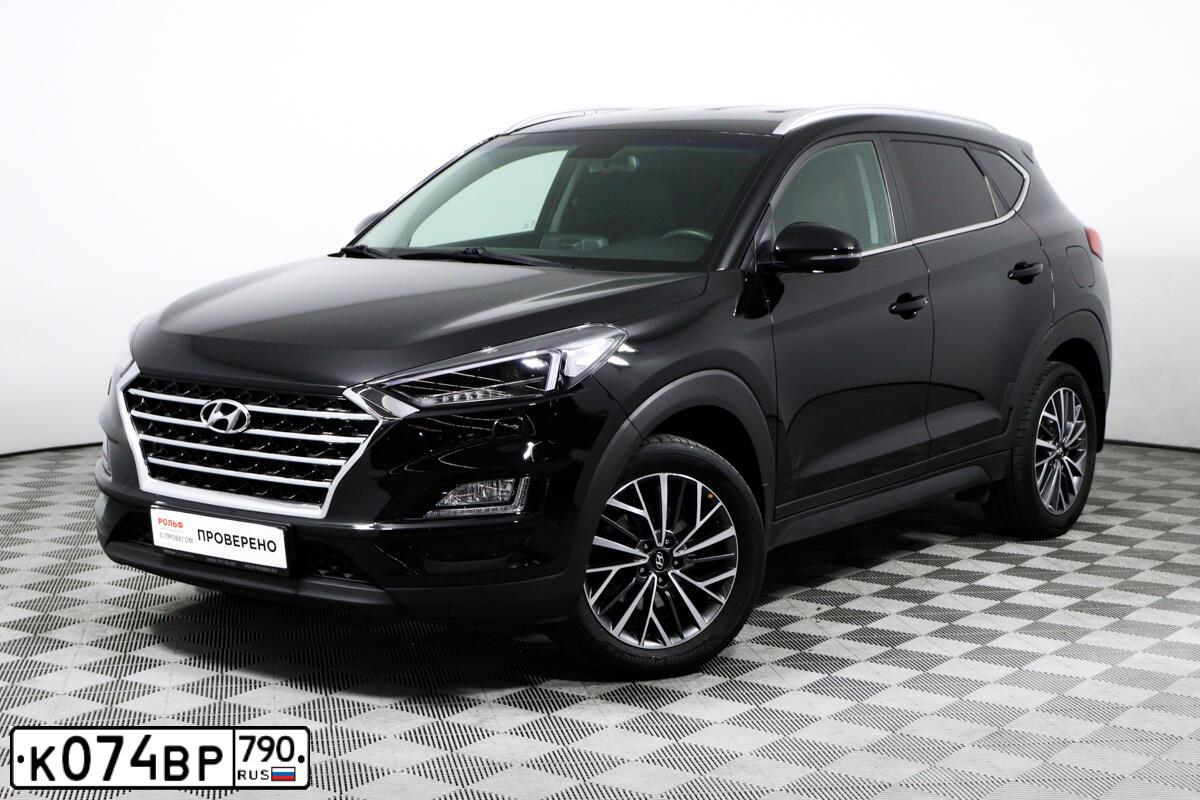 Фото автомобиля HYUNDAI TUCSON, 2020 — госномер А202ТВ797. Цвет: ЧЕРНЫЙ