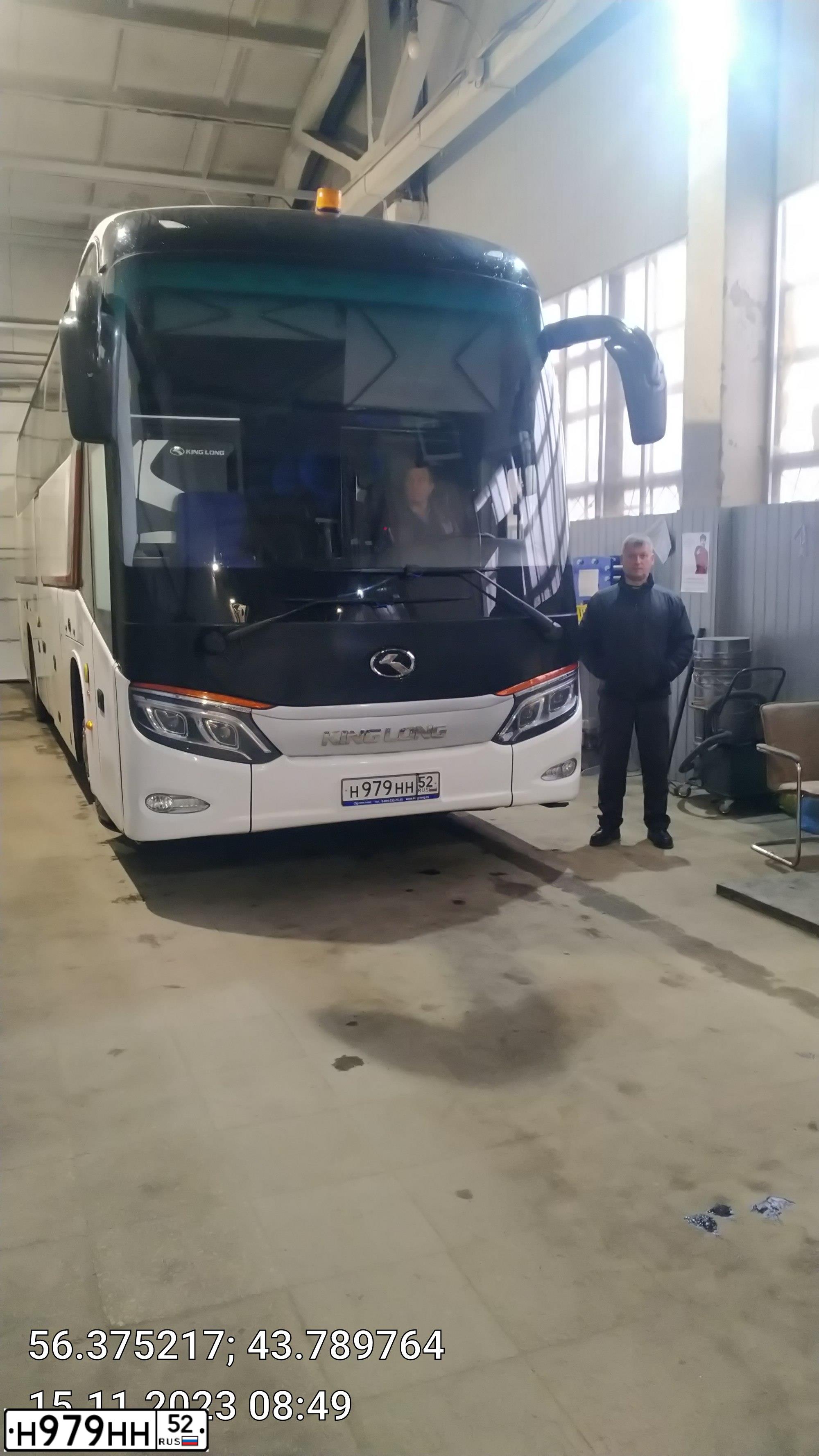 Фото автомобиля LIAZ 5256, 2014 — госномер Н979НН52. Цвет: Оранжевый