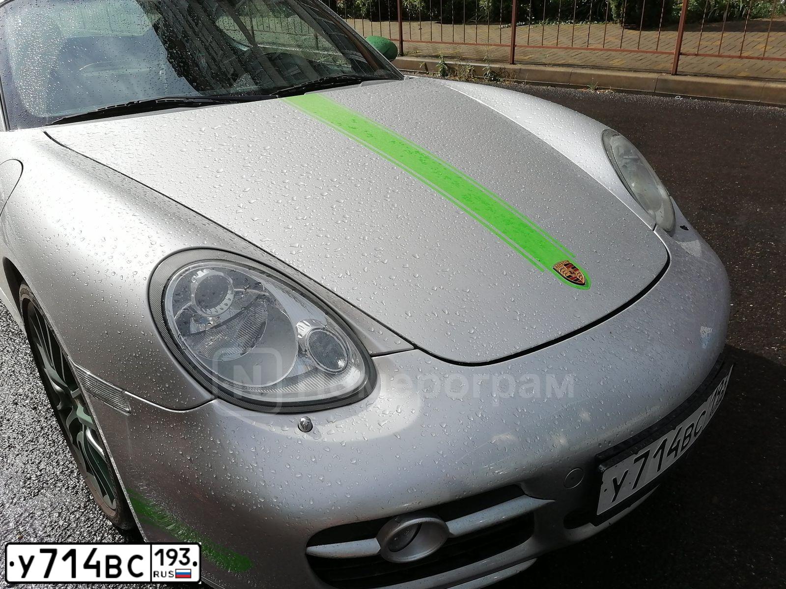 Фото автомобиля PORSCHE CAYMAN, 2008 — госномер Х030ЕР163. Цвет: Серебристый