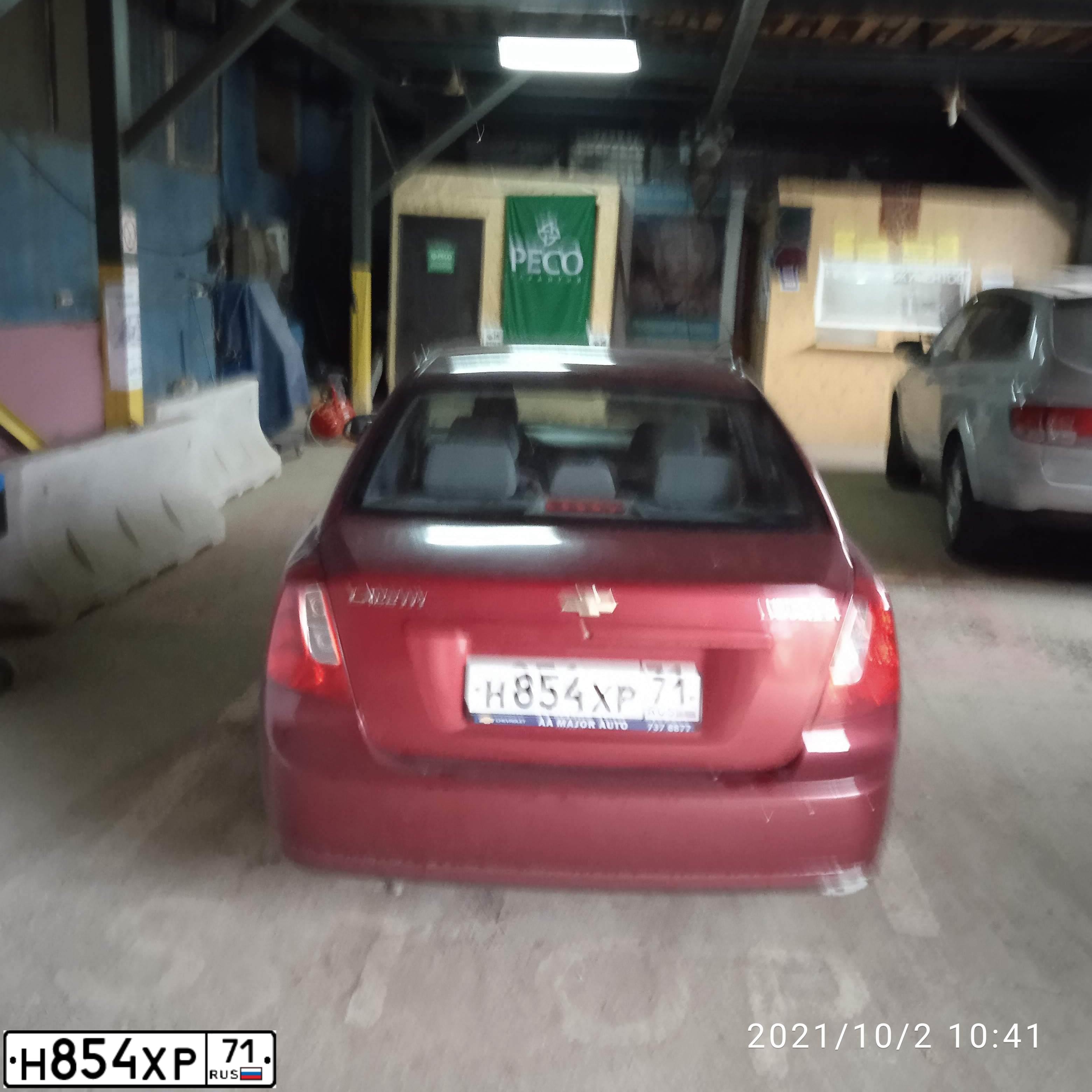 Фото автомобиля CHEVROLET LACETTI, 2008 — госномер К384МВ790. Цвет: Красный