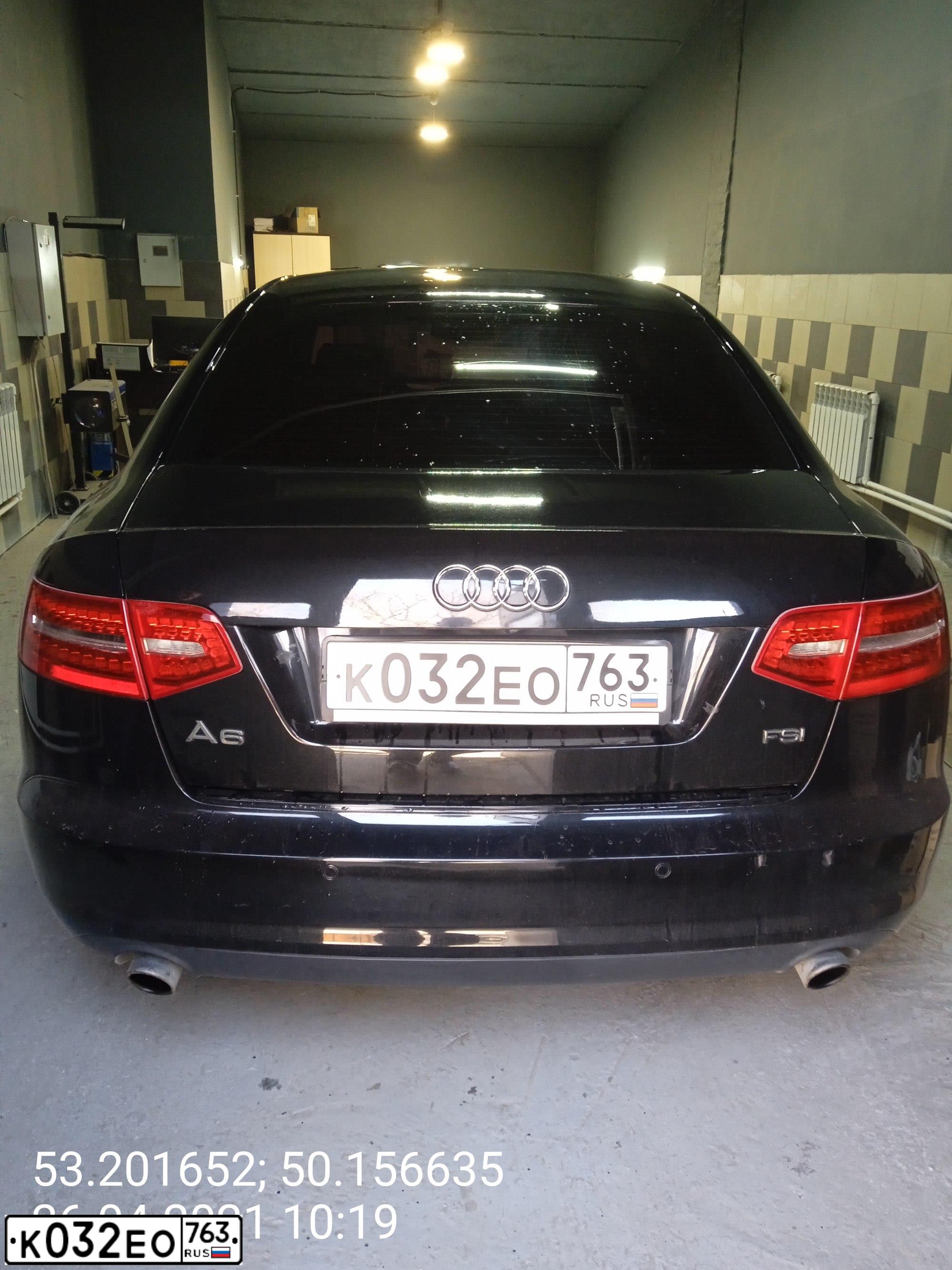 Фото автомобиля AUDI A6, 2010 — госномер Е167УВ763. Цвет: ЧЕРНЫЙ