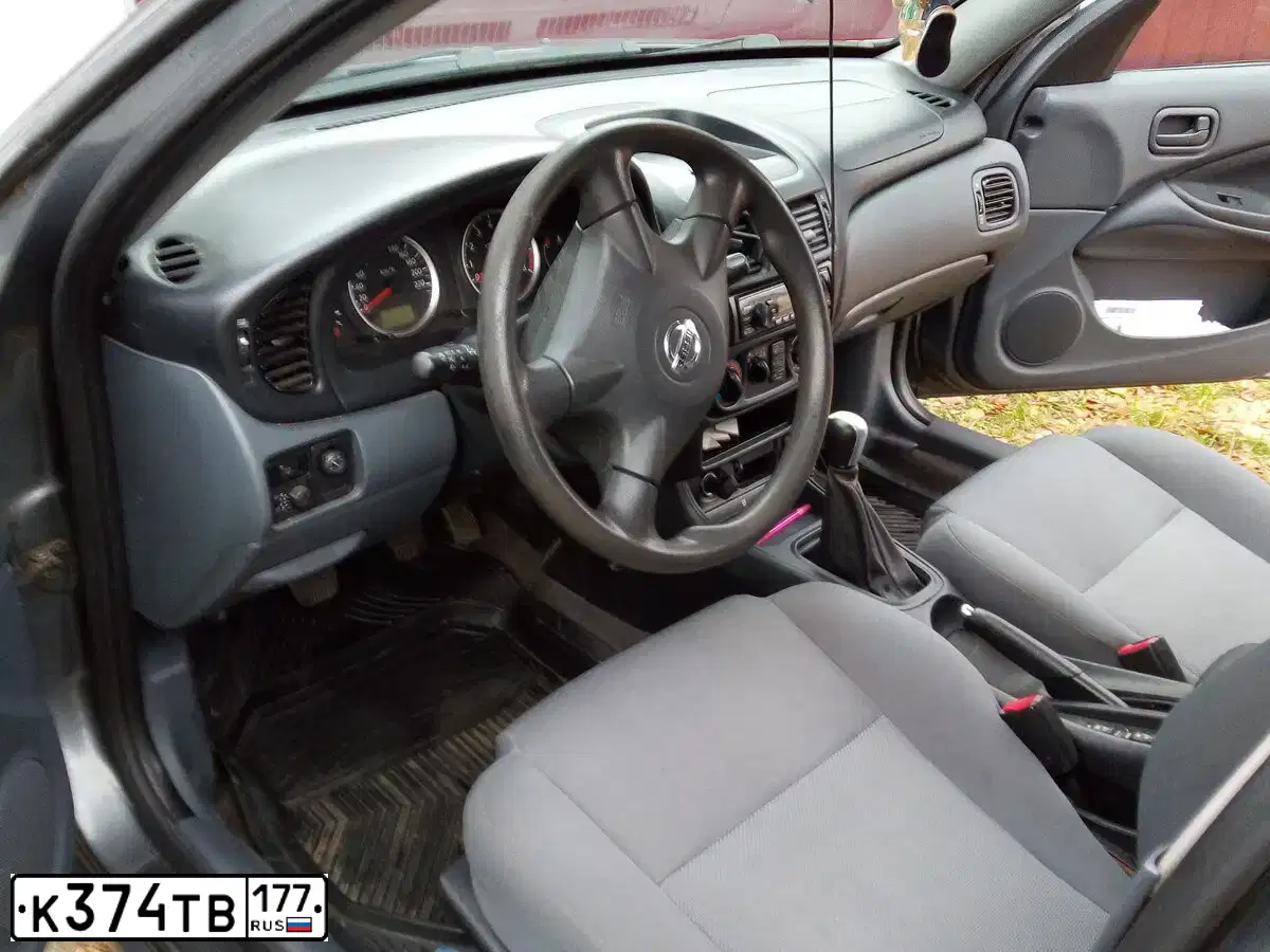 Фото автомобиля NISSAN ALMERA, 2005 — госномер К374ТВ177. Цвет: СЕРЫЙ