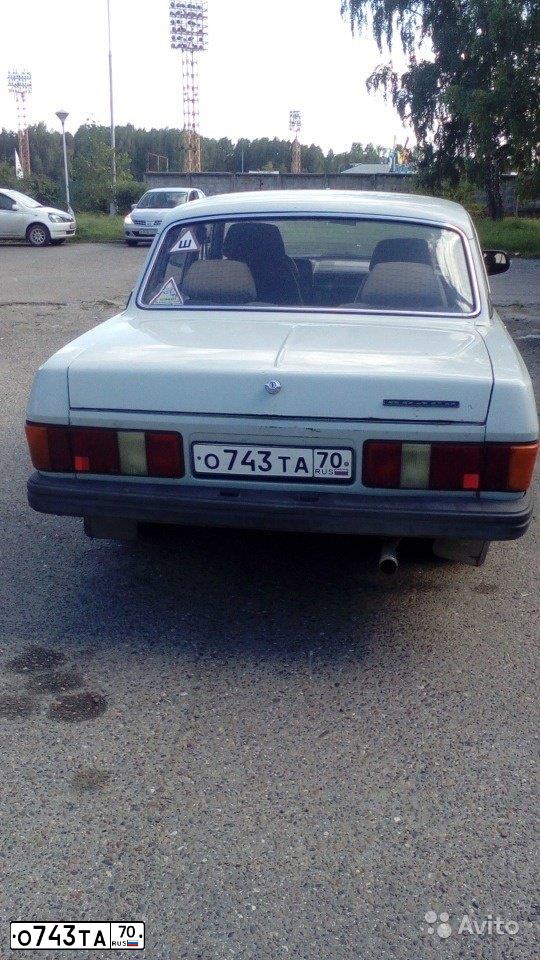 Фото автомобиля GAZ 3102 WOLGA, 1997 — госномер О743ТА70. Цвет: СЕРЫЙ