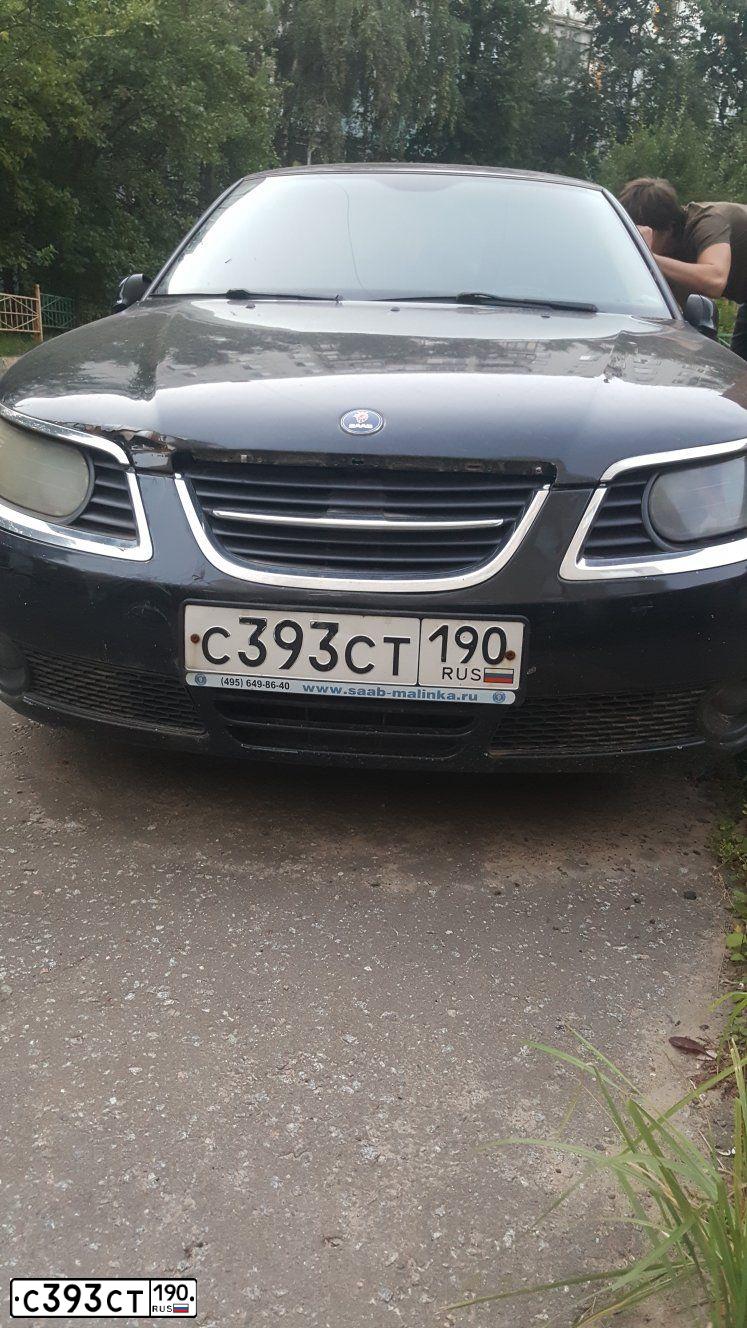 Фото автомобиля SAAB 9-5, 2007 — госномер С393СТ190. Цвет: ЧЕРНЫЙ