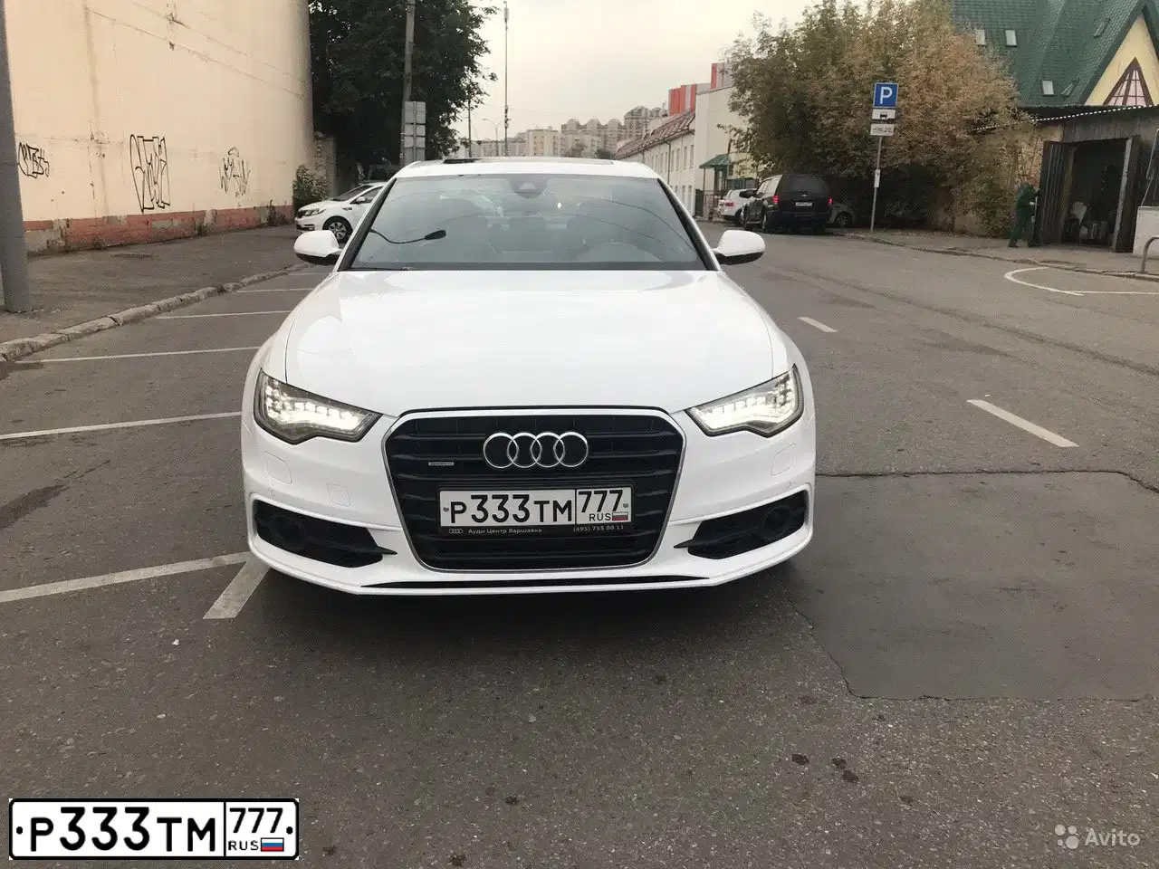 Фото автомобиля AUDI A6, 2011 — госномер А857ОС799. Цвет: БЕЛЫЙ