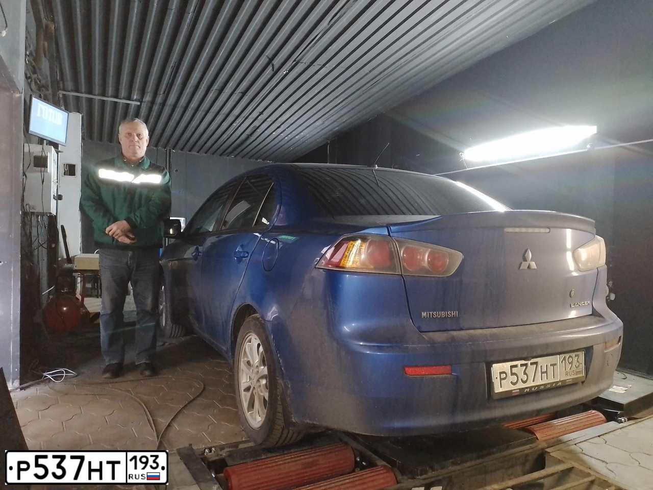 Фото автомобиля MITSUBISHI LANCER, 2011 — госномер В210ВН181