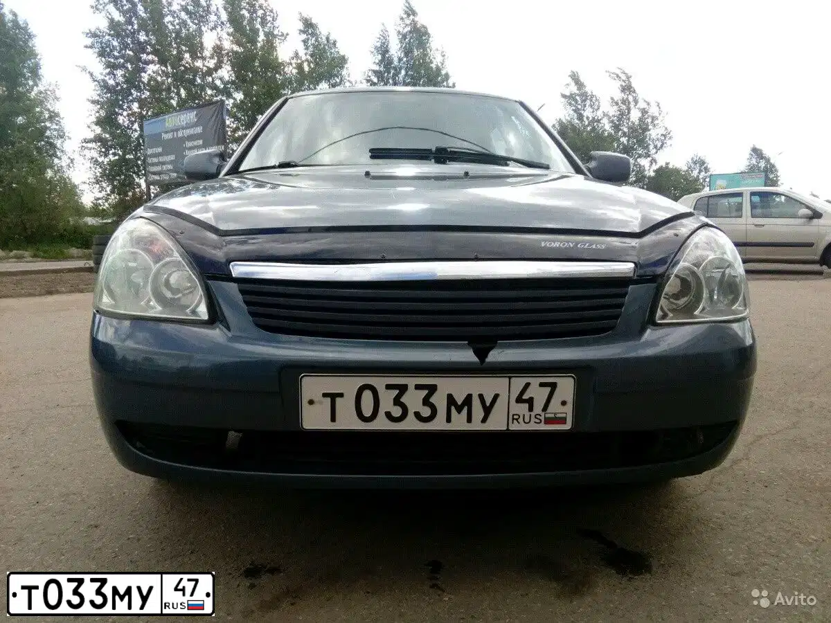 Фото автомобиля LADA 2170 PRIORA, 2008 — госномер Р896ТА60. Цвет: Серо-Синий