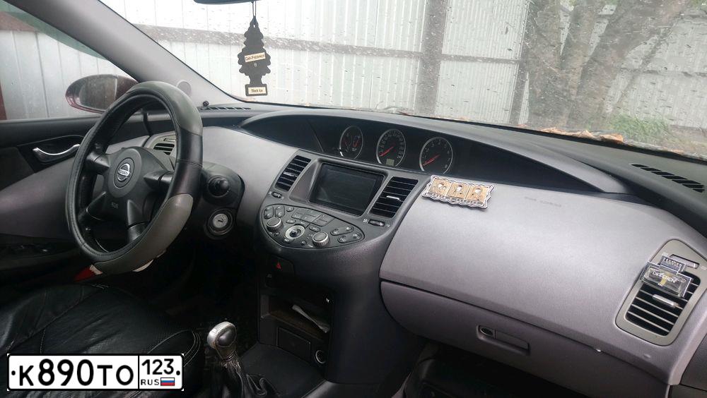 Фото автомобиля NISSAN PRIMERA, 2003 — госномер С821НТ123. Цвет: ТЕМНО КРАСНЫЙ