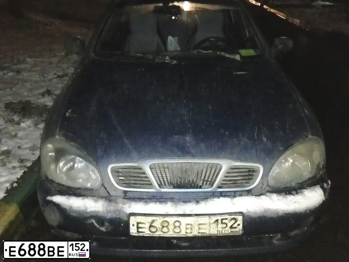 Фото автомобиля ZAZ LANOS, 2008 — госномер Е241ТС797. Цвет: СИНИЙ