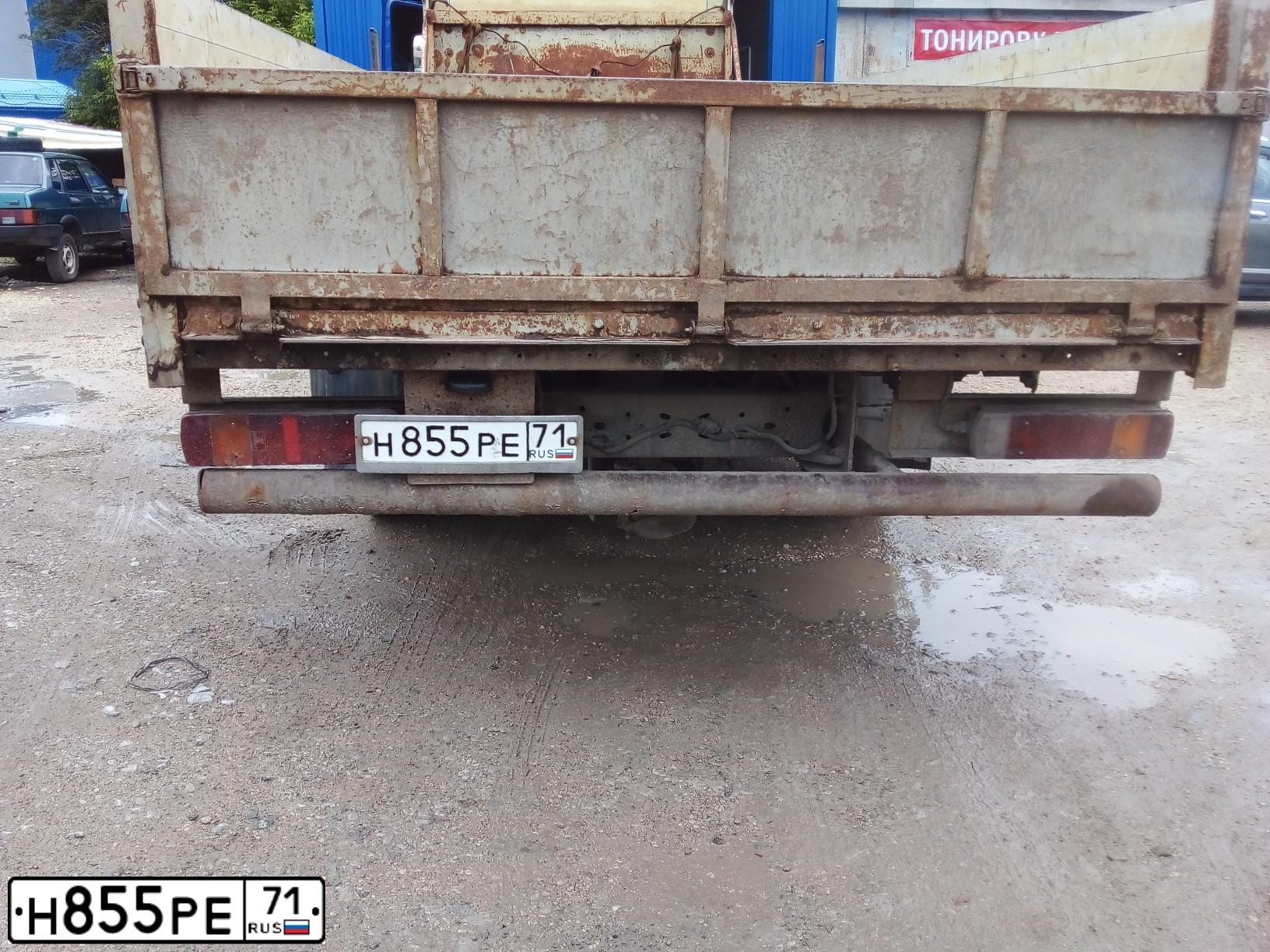 Фото автомобиля VOLVO SERIE FH /6X2/, 2001 — госномер Н855РЕ71. Цвет: СИНИЙ