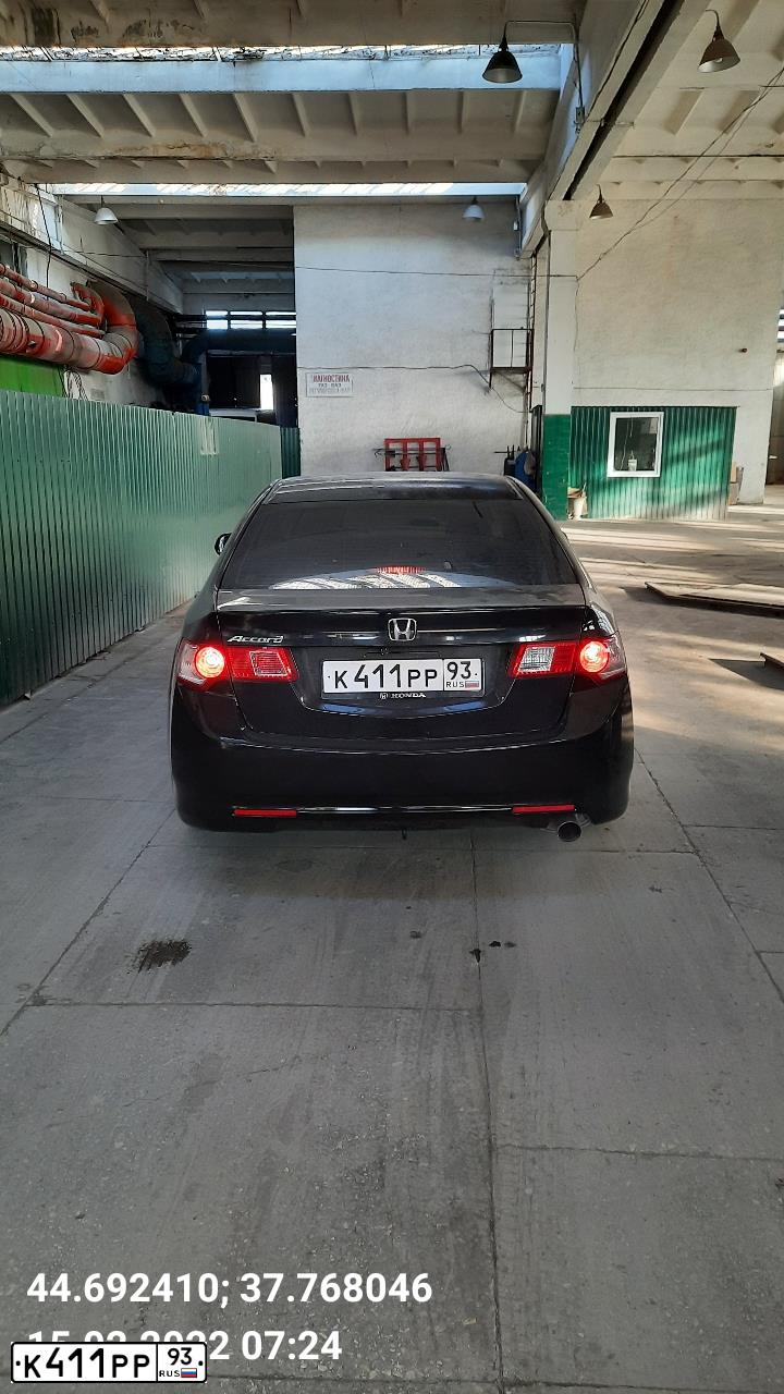 Фото автомобиля HONDA ACCORD, 2008 — госномер К411РР93