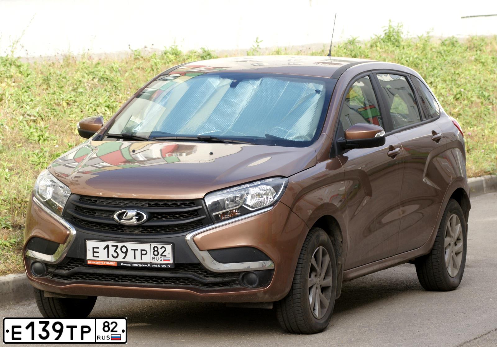 Фото автомобиля LADA XRAY, 2016 — госномер Х384СР763. Цвет: СВЕТЛО-КОРИЧНЕВЫЙ
