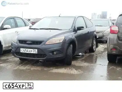 Фото автомобиля FORD D FOCUS, 2008 — госномер Т424ТУ150. Цвет: ТЕМНО СЕРЫЙ